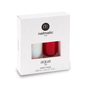 Zestaw AQUA nail – Baza i lakier nawierzchniowy + THELMA - intensywny bordo