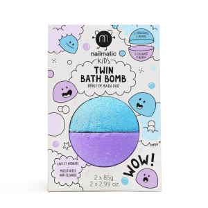 Nailmatic Blue / Violet – podwójna kula do kąpieli niebieska / fioletowa