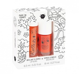 Nailmatic Tropical – Tropiki - zestaw błyszczyku i lakieru
